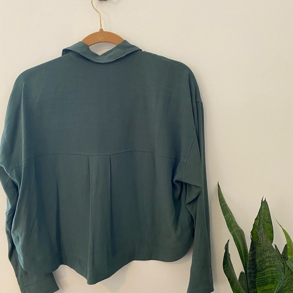 Madewell Lusterweave Hartfield Crop Shirt - Picture 2 of 5